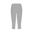 thumbnail image 5 of Karight Women's Capri Yoga Pants with Pockets Solid Color High Waisted Legging for Workout, 5 of 5