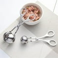 thumbnail image 6 of Huayishang Kitchen Clips Stainless Steel Meatball Maker Meatball Clip Diy Fish Ball Mold Food Clip Kitchen Creative Meatball Maker, Kitchen Essentials Clearance Sale Silver, 6 of 8