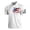 White #20, variant on Kopltyrfg Short Sleeve Polo Shirts for Men Graphic Stretch Casual American Patriotic Raglan Golf Polos for Men Light Blue 2XL