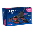 thumbnail image 2 of Batería de Cocina 12 Piezas Rojo Ekco con Antiadherente, 2 of 3