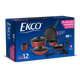 thumbnail image 2 of Batería de Cocina 12 Piezas Rojo Ekco con Antiadherente, 2 of 3