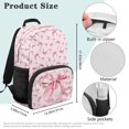 thumbnail image 7 of HUIACONG Big Baseball Bow School Backpack for Boys Girls Ages 6-18 Water Resistant Multi Pocket Padded Adjustable Straps Large Capacity Bookbag for Elementary Middle High School Daily Use, 7 of 7