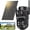 Black, variant on Sansco 4K Solar Powered Security Camera Wireless Outdoor - 8MP Dual-Lens 2.4GHz & 5GHz WiFi Video Surveillance Security Camera with Color Night Vision, 2-Way Talk, PIR Motion Detection,Waterproof