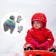 thumbnail image 5 of Minnieouse Gorro Conjunto de guantes Diseño de orejeras Gorros de punto para niños con patrones de dinosaurios Dibujos animados Accesorios de invierno Sombreros gris azul verde S 1-2 ans Minnieouse AP009413-25B, 5 of 6