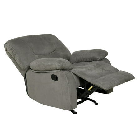 Relaxzen - Rocker Recliner Chair - Gray