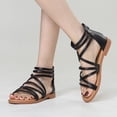 thumbnail image 4 of Sandalias Elegantes Con Planas para Mujer Viajes Al Aire Libre, 4 of 9