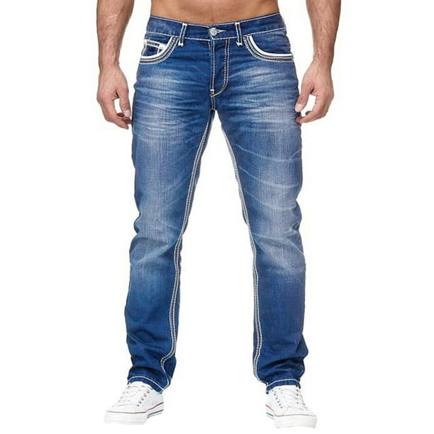 Men's Slim Fit Stretch Jeans Skinny Jeans for Men, Straight Leg Fashion