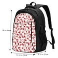 thumbnail image 5 of Balery Red Football Print USB Charging Backpack for Men and Women - Water-Resistant, Anti-Theft Laptop Backpack with USB Port for Travel, Work, School, and College, 5 of 7