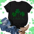 thumbnail image 3 of Gyujnb Women's St. Patrick's Day T-Shirt - Casual Short Sleeve Round Neck Shamrock Print Irish Festival Holiday Top,XL, 3 of 3