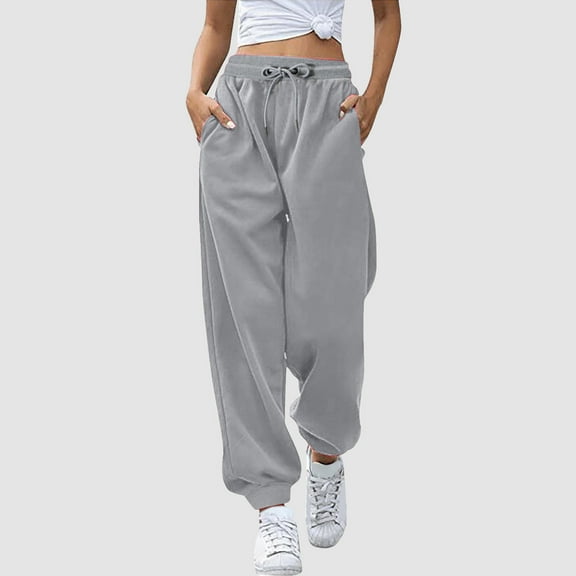 Women Fashion Print Bottom Sweatpants Pockets High Waist Sporty Gym Athletic Fit Jogger Pants Trousers Cute Comfy Pants Stretch Pants for Women Work Casual plus Size Womens Beach Pants Lightweight