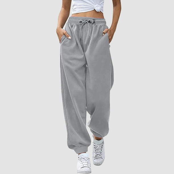 WILLBEST Pantalones Casuales para Mujer, Cómodos Pantalones de Jogging de Trabajo con Bolsillos para Uso Diario, Ideales para Actividades de Primavera, Verano y Otoño. Extra Grande