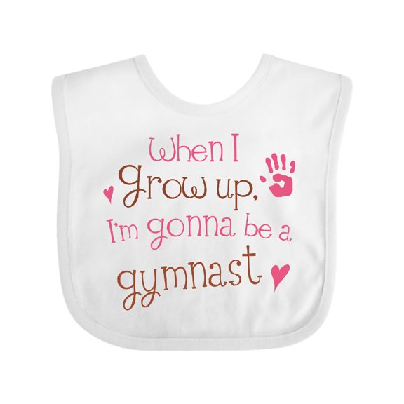 Inktastic Gymnast Future Girls Baby Bib