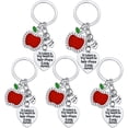 thumbnail image 1 of WWS-5PCs Teacher Keychains Teacher Appreciation Gifts Teacher Gift Thank You Keychains Graduation Gift For Teachers, 1 of 4