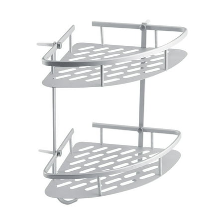 Walfront 2 Tier Aluminum Bathroom Corner Racks And Shelves Shower Walfront 2 Tier Aluminum Bathroom Corner Racks And Shelves Shower Caddy Shelf Storage Rack Shampoo