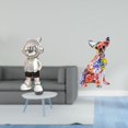 thumbnail image 2 of Figura de escritorio, estatua de , figura decorativa, estatua de perro, resina elaborada, , decoración, adorno de estante, adecuado p, 2 of 8