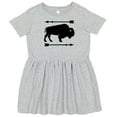 thumbnail image 3 of Inktastic Buffalo Cute Animal Western Girls Toddler Dress, 3 of 5