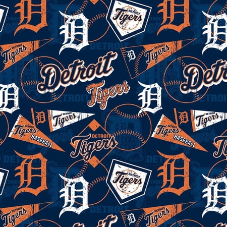 Mlb Detroit Tigers Cotton Fabric
