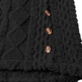 thumbnail image 5 of Fleece Jackets for Women Plus Size Hooded Long Sleeve Solid Color Warm Winter Coat Casual Thicken Fleece Lined Cardigan Outerwear, 5 of 9