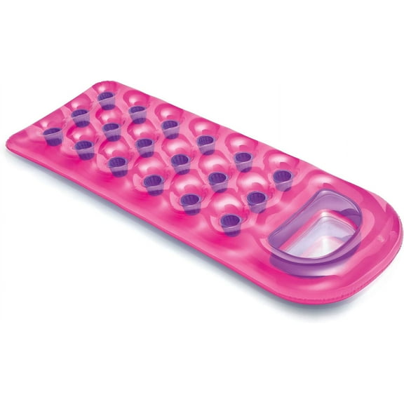 Intex 18-Pocket Suntanner Inflatable Lounge, 74" X 28", 1 Pack (Colors May Vary)- Great Summer Pool Float