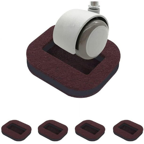 FlyFlise Furniture Coasters Felt Caster Cups, Bed Wheel Stoppers Chair