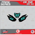 thumbnail image 2 of Kalair GFX Graphics Kit for Honda CRF250F (2019-2024) Prime Series, 2 of 5
