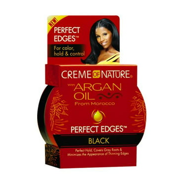 ventilator Overvåge bidragyder Creme of Nature 2.25 Oz. Argan Oil Perfect Edges Black Hair Gel -  Walmart.com