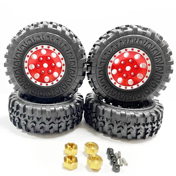 Llantas de plástico Bewildely 1/24 Rojo