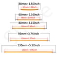 thumbnail image 4 of Filamento LED flexible DC3V 38 mm 60 mm 95 mm 80 mm 130 mm 145 mm 185 mm 260 mm 300 mm Bombilla Edison Piezas de lámpara Diodo LED COB Decorativo DIY, 4 of 5