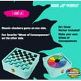 thumbnail image 4 of Dude Perfect Sling Puck Board Set, Foldable Tray with Checkers and Spinning Wheel, 4 of 6