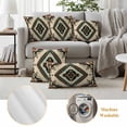 thumbnail image 3 of Boho Red Teal Brown Outdoor Pillow Covers, Waterproof Decorative Throw Pillowcases Set of 2, Southwestern Vintage Geometric Couch Cushion Cases with Zipper for Outside Patio Garden Sofa 20"x20", 3 of 9