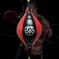 thumbnail image 4 of Famelof Sac de Frappe de Balle de Vitesse Dodge de Boxe à Double Extrémité du Sol au Plafond (Rouge), 4 of 7