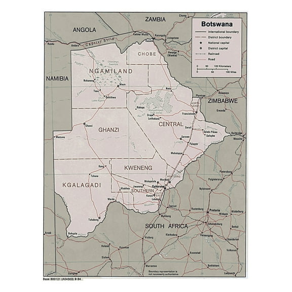 PALMETTO POSTERS Botswana 24" x 31" Poster