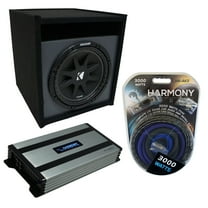 Universal Car Stereo Paintable Ported 15" Kicker Comp C15 Sub Box HA-A800.1 Amp