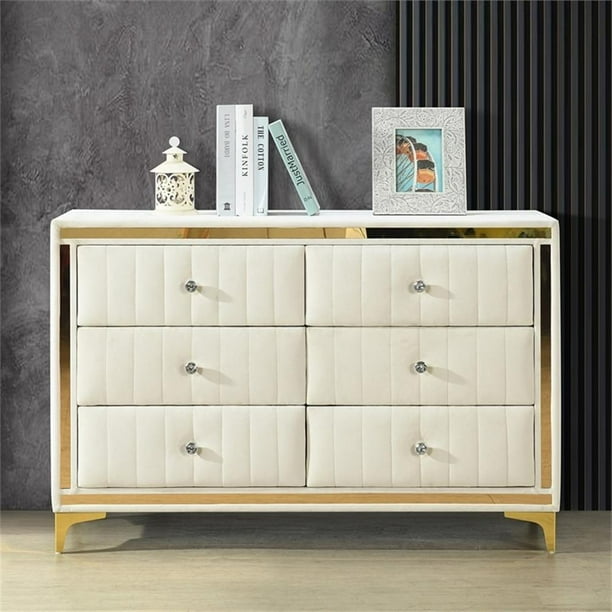 cream 6 drawer dresser Victoria - 6-Drawer Dresser (70")