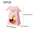thumbnail image 2 of 12pcs Easter Bunny Paper Bags Rabbit Shape Candy Box Easter Party Favor Cute Bunny Paper Packaging Box Easter Party Decor Supplies, 2 of 7