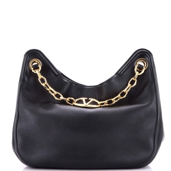 Pre-Owned VLogo Moon Tote Leather Medium By Rebag