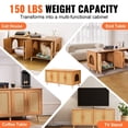 thumbnail image 2 of Modern Wooden Litter Box Cover - Enclosure for 2 Cats, Furniture Style & Odor-Free, 2 of 6