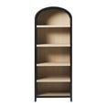 thumbnail image 6 of Walker Edison Modern 5 Shelf Open Arched Bookshelf, Black, 6 of 17