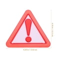 thumbnail image 2 of UPOUART 8Pcs Weatherproof Slow Moving Vehicle Sign with Reflective Red Triangle for Automotive Safety Use, 2 of 5