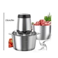 thumbnail image 3 of DEBGFS 3L Electric Meat Grinder Food Processor - High-Speed Fruit Blender  Chopper  Sausage Maker with Multi-Functional Design for Effortless Meal Prep,Silvery,none, 3 of 7