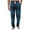 Blue, variant on Men's Casual Pants Mens Pants Straight Fit Elastic High Waist Drawstring Pocket Trousers Plaid Vintage Loose Trousers Anniversary Fall Winter Pants