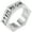 Silver#8, variant on Mens Rings Hexagon Geometric Ring for Men 7Mm Wide Stainless Steel Rings for Women, Size 8-13