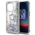 thumbnail image 6 of NGB SUPREMACY For Boost Celero5G 2024 Phone Case Screen Protector Ring Holder Wrist Strap Lanyard Women’s Cute Glitter Liquid Celero 5G 2024 Phone Cover, 6 of 6