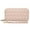 Pink, variant on MKP Women Double Zipper Wristlet Long Card Holder Wallet Small PU Leather Clutch Multi Pockets Organizer Purse