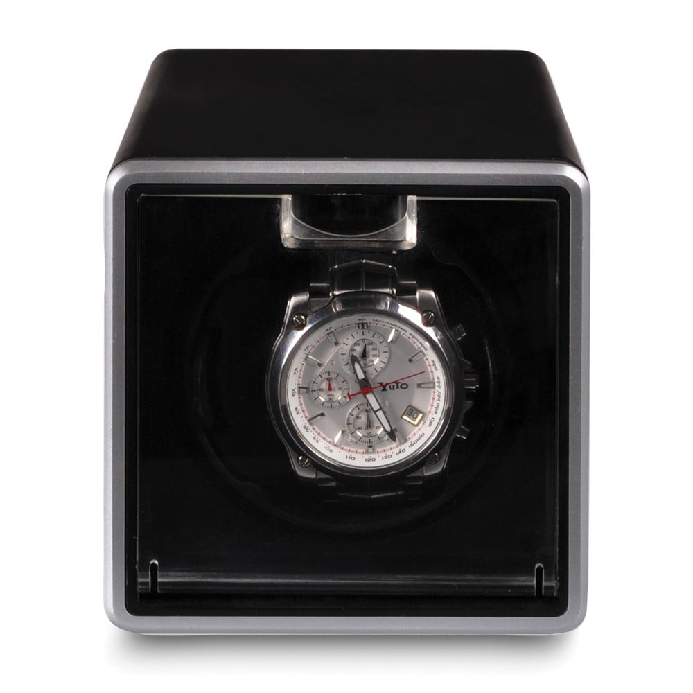 Rotations Black Metal Single Watch Winder GM8457