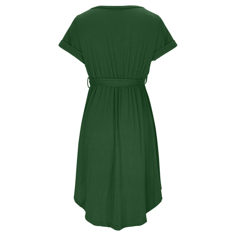 slim fit dress slacks MINDY BELTED MINI DRESS  AKIRA