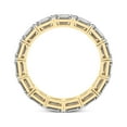 thumbnail image 5 of Emerald Shape Lab Grown Diamond Maven Eternity Ring For Women | 4 Carat EGL Certified 14K Yellow Gold | FG-VS Quality Friendly Diamonds Eternity Ring Size 4, 5 of 5