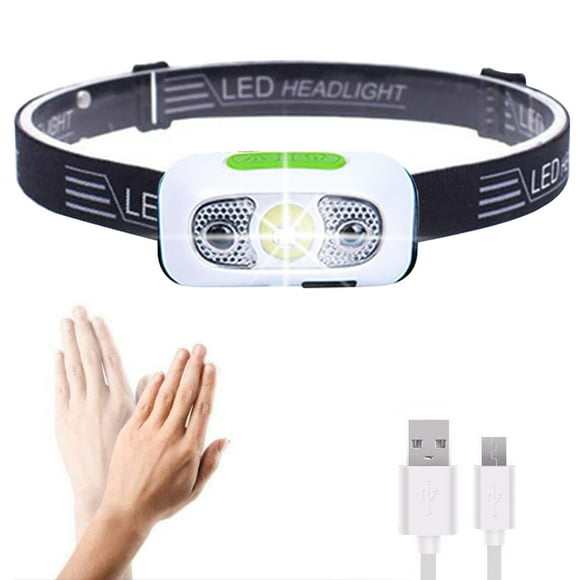 1 pcs Rechargeable Headlamp , LED Headlamp, Head lamps for Adults, Flashlight with White Red Lights, USB Rechargeable Waterproof Head Lamp for Outdoor Camping Cycling Running Fishing