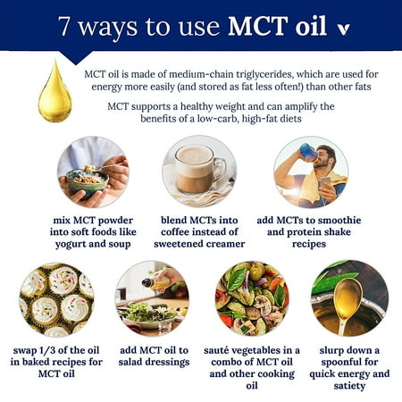 Next Step MCT Oil Healthy Fats, Great for Mixing in Shakes Coffee, Supports Fat Metabolism Energy, Keto Friendly (24 Fluid Ounces)