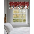 thumbnail image 3 of Christmas Snowman Valances for Windows Snowflake Squirrel Cat Xmas Tree Plaid Rod Pocket Curtains Valance Short Window Treatment Drapes for Living Room, Bedroom Bathroom 60"&nbsp;W x 14" L, 3 of 5